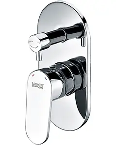 Смеситель для ванны скрытого монтажа Wasserkraft Donau хром 5341, 1