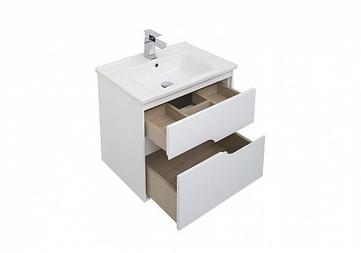 Тумба под умывальник подвесная Aquanet Модена 65 белый 00198485