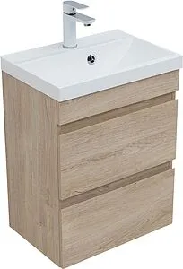 Тумба-умывальник подвесная Aquanet Нота New 50 дуб светлый 00334196+00204095 Тумба-умывальник подвесная Aquanet Нота New 50 дуб светлый 00334196+00204095, 5