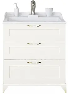 Тумба-умывальник напольная Aquaton Леон 80 H дуб белый 1A1878K0LBPS0 Тумба-умывальник напольная Aquaton Леон 80 H дуб белый 1A1878K0LBPS0, 1