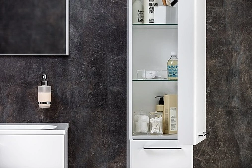 Шкаф-пенал подвесной Ravak Ring 30 L белый X000000771