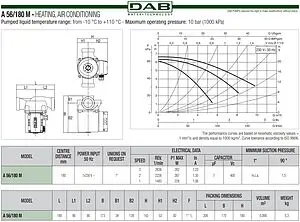Насос циркуляционный DAB A 56/180 M 505805001 Насос циркуляционный DAB A 56/180 M 505805001, 2