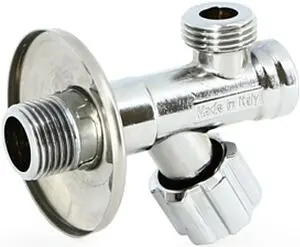 Вентиль регулирующий угловой с фильтром ½"н x ½"н хром Uni-fitt 185F2000 Вентиль регулирующий угловой с фильтром ½"н x ½"н хром Uni-fitt 185F2000, 1