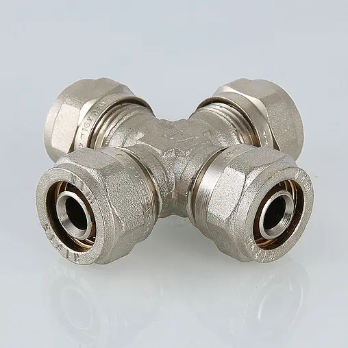 Крестовина компрессионная редукционная 20мм x 16мм x 20мм x 16мм Valtec VTm.341.N.201620 Крестовина компрессионная редукционная 20мм x 16мм x 20мм x 16мм Valtec VTm.341.N.201620