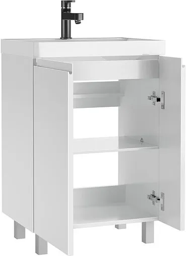 Тумба-умывальник напольный Домино Graffo 60 белый DGr2417T+4627173210164