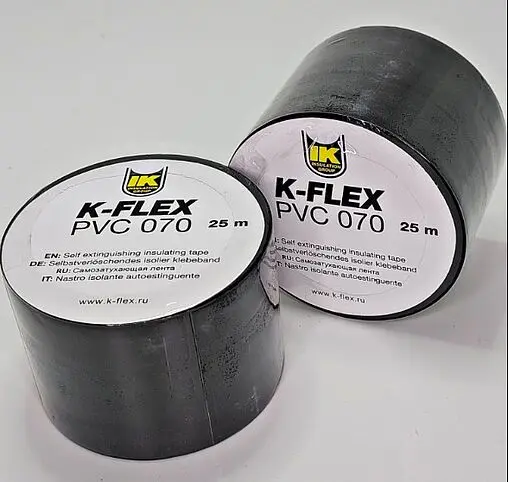 Лента самоклеящаяся 50мм x 25м черная K-FLEX PVC AT 070 850CG020003