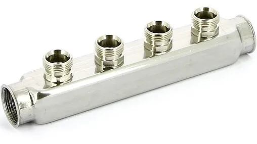 Коллектор распределительный проходной 4 отвода 1&quot;в/в x ¾&quot;ек Uni-fitt 430I4304