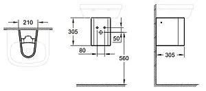 Полупьедестал Grohe Euro Ceramic белый 39325000 Полупьедестал Grohe Euro Ceramic белый 39325000, 2