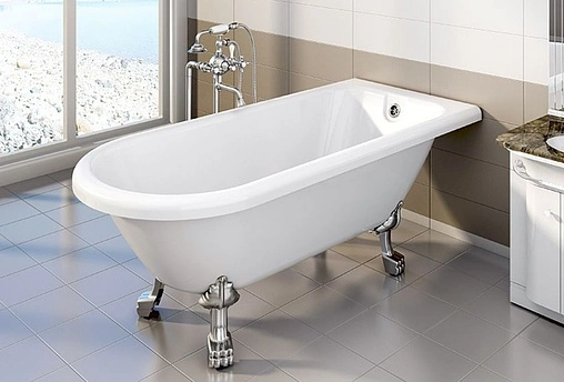 Ванна акриловая отдельностоящая Radomir Венеция 175х80 на ножках "лилия" хром 1-01-2-0-9-139