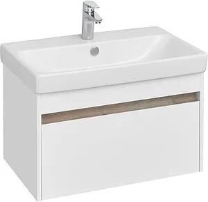 Тумба-умывальник подвесная Aquaton Марти 70 белый/ясень шимо 1A2675K0MY010, 1