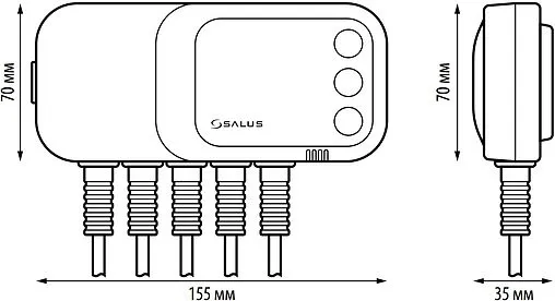 Контроллер для управления насосами отопления и ГВС Salus PC12HW