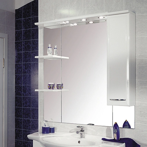 Шкаф-зеркало Aquaton Эмили 105 R белый 1A008602EM01R