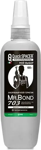 Клей-герметик тиксотропный анаэробный 100г белый Mr.Bond QuickSPACER 703 4070300100