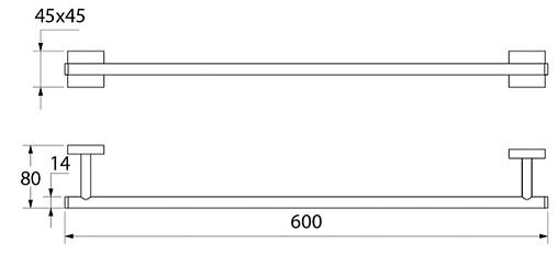 Полотенцедержатель IDDIS Edifice хром EDISB10i49