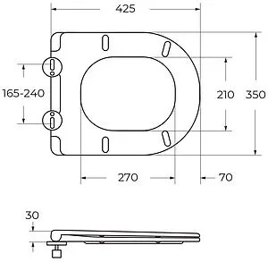Крышка-сиденье для унитаза с микролифтом Cezares Eco белый CZR-2040-SC, 2