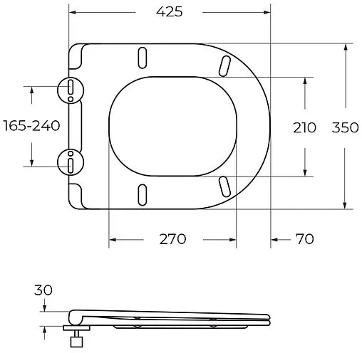 Крышка-сиденье для унитаза с микролифтом Cezares Eco белый CZR-2040-SC