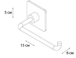 Держатель туалетной бумаги Fixsen Square хром FX-93110 Держатель туалетной бумаги Fixsen Square хром FX-93110, 2