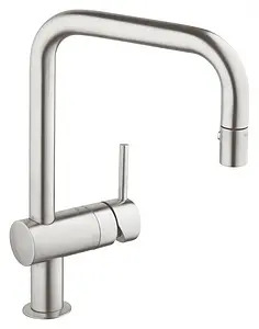 Смеситель для кухни с выдвижным изливом Grohe Minta хром матовый 32322DC0 Смеситель для кухни с выдвижным изливом Grohe Minta хром матовый 32322DC0, 1