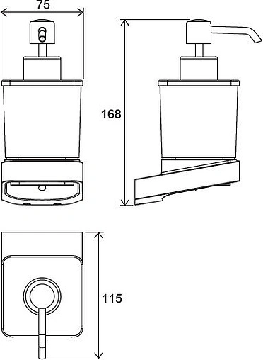 Дозатор для жидкого мыла Ravak 10° хром X07P323