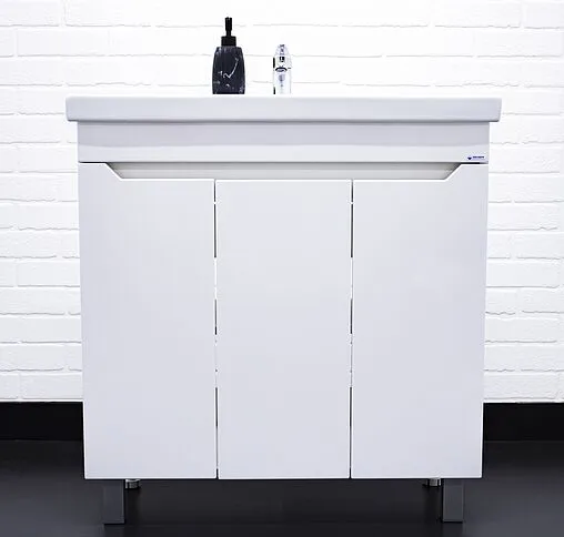 Тумба-умывальник напольная Айсберг Мечта 80 белый DM2325T+1WH302251