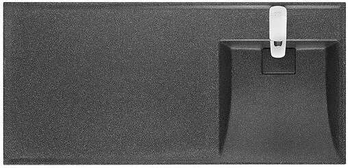 Раковина Aquaton Лондри 105 R графит 1A72223KLH21R