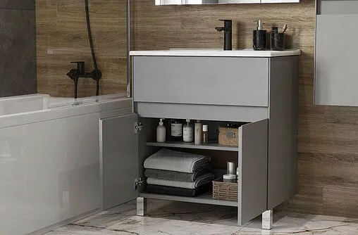 Тумба-умывальник Aquaton Форест 75 туманный серый 1A278301FR4D0