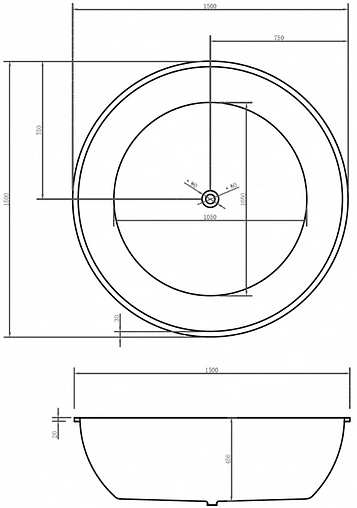Ванна акриловая отдельностоящая Abber 150x150 белый/панель Black matte AB9279MB Ванна акриловая отдельностоящая Abber 150x150 белый/панель Black matte AB9279MB
