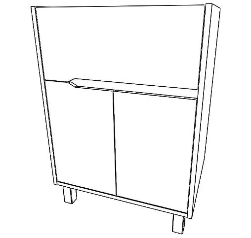 Тумба-умывальник напольная Домино Karat 60 серый тауп DK3212T+4627173210164