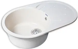 Мойка кухонная GranFest Rondo R-750L белый Мойка кухонная GranFest Rondo R-750L белый, 1