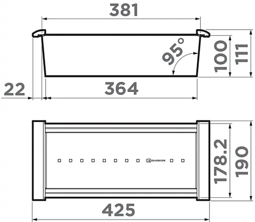 Коландер Omoikiri CO-02-IN нержавеющая сталь 4999002