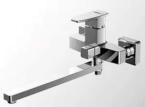 Смеситель для ванны с длинным изливом Bravat Riffle хром F672106C-L Смеситель для ванны с длинным изливом Bravat Riffle хром F672106C-L, 3