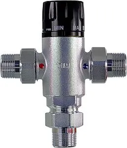 Трехходовой термостатический смесительный клапан ¾&quot; +38...+60°С TIM BL8803, 2