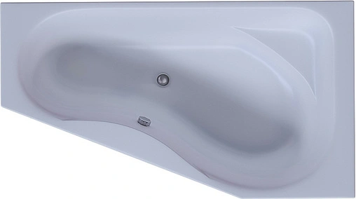 Ванна акриловая Aquatek Медея 170х95 R с фронтальной панелью и торцевой панелью (левая), с каркасом (вклеенный) MED180-0000010