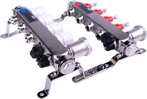 Группа коллекторная с расходомерами 4 отвода 1&quot;в/в x ¾&quot;ек FDV S1103C-2/4, 3