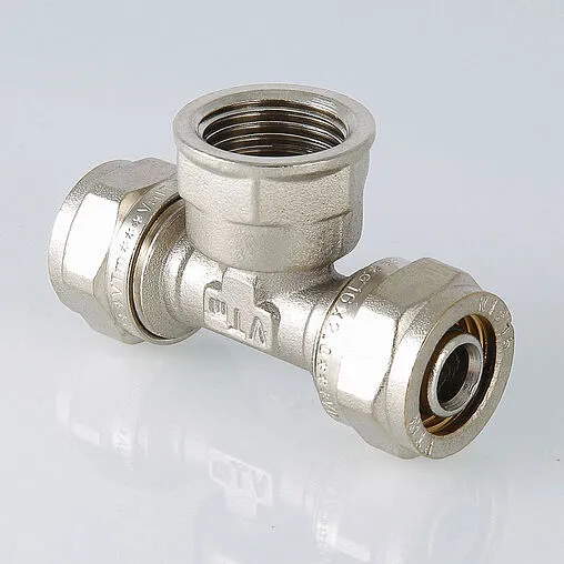 Тройник компрессионный переходной 32мм x 1¼"в x 32мм Valtec VTm.332.N.320732