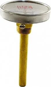 Термометр биметаллический 63мм 120°С гильза 100мм ½", 1