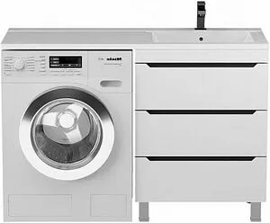 Тумба-умывальник напольная Uperwood Tanos 120 R белый с графитовыми вставками 291021004 Тумба-умывальник напольная Uperwood Tanos 120 R белый с графитовыми вставками 291021004, 1