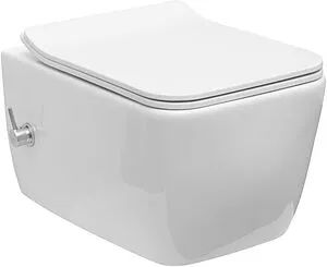 Унитаз подвесной безободковый с функцией биде и встроенным смесителем Allen Brau Liberty белый 4.33009.20, 1