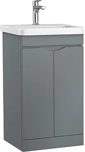 Тумба-умывальник напольная ISVEA Neo 50 серый 21NGS519050E Тумба-умывальник напольная ISVEA Neo 50 серый 21NGS519050E, 1