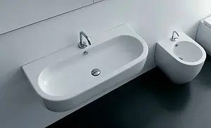 Раковина Kerasan Flo 90 белый 315101*1 Раковина Kerasan Flo 90 белый 315101*1, 5