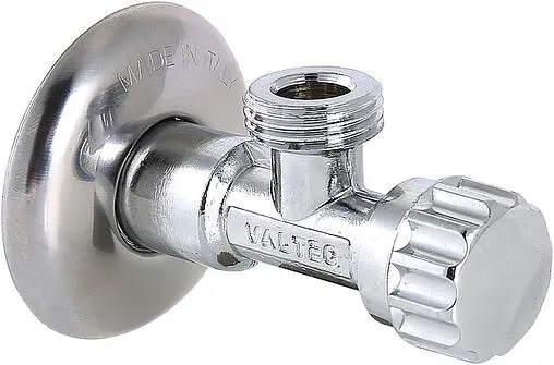 Вентиль регулирующий угловой ½&quot;н x ½&quot;н хром Valtec VT.281.GBC.0404