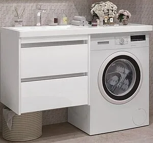 Тумба-умывальник подвесной Opadiris Фреш 56 белый 00-00007084+, 1