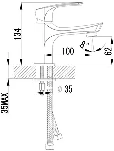 Смеситель для раковины Lemark plus Shape хром LM1706C Смеситель для раковины Lemark plus Shape хром LM1706C, 2