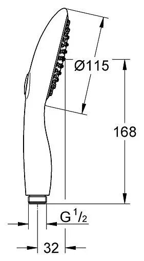 Душевая система без смесителя Grohe Power&amp;Soul хром 27911000