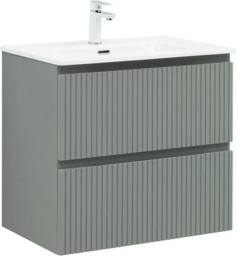 Тумба под умывальник подвесная Aquanet Джейн (Flat) 70 мисти грин 00335433