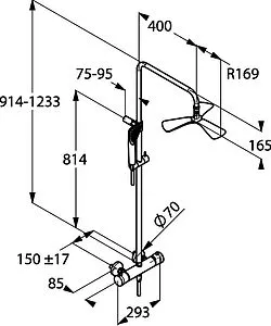 Душевая система с термостатом для душа Kludi Fizz хром 6709505-00 Душевая система с термостатом для душа Kludi Fizz хром 6709505-00, 2