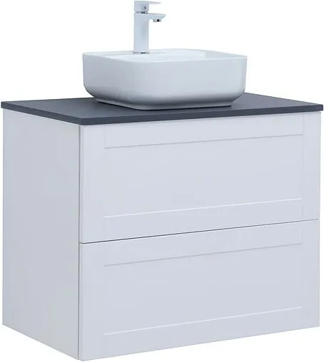 Тумба-умывальник подвесная Aquanet Терра 80 белый матовый 00313234+