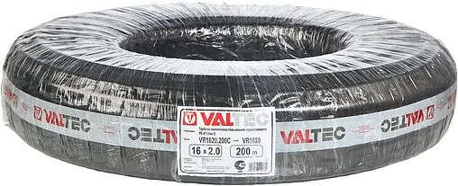 Труба полиэтиленовая Valtec 16 x 2.0 мм PE-RT бухта 200м VR1620.200С