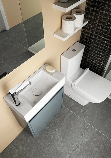 Тумба под умывальник подвесная Isvea Pro 51 серый 21SF1003050I