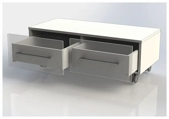 Тумба подкатная Aquanet Нота 100 белый 00170738 Тумба подкатная Aquanet Нота 100 белый 00170738, 4